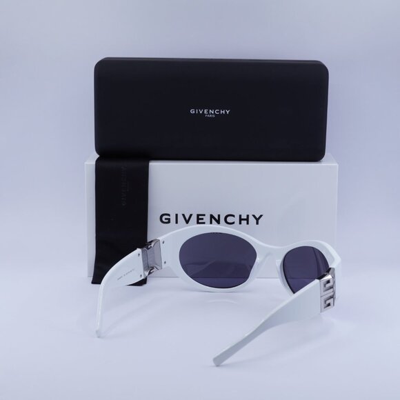  New Givenchy GV40073I 21A Sunglasses - White Frame, Grey Lenses